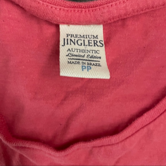 Pink Men’s Size Medium T Shirt Made In Brazil Unique New York City Building Logo - Picture 2 of 3